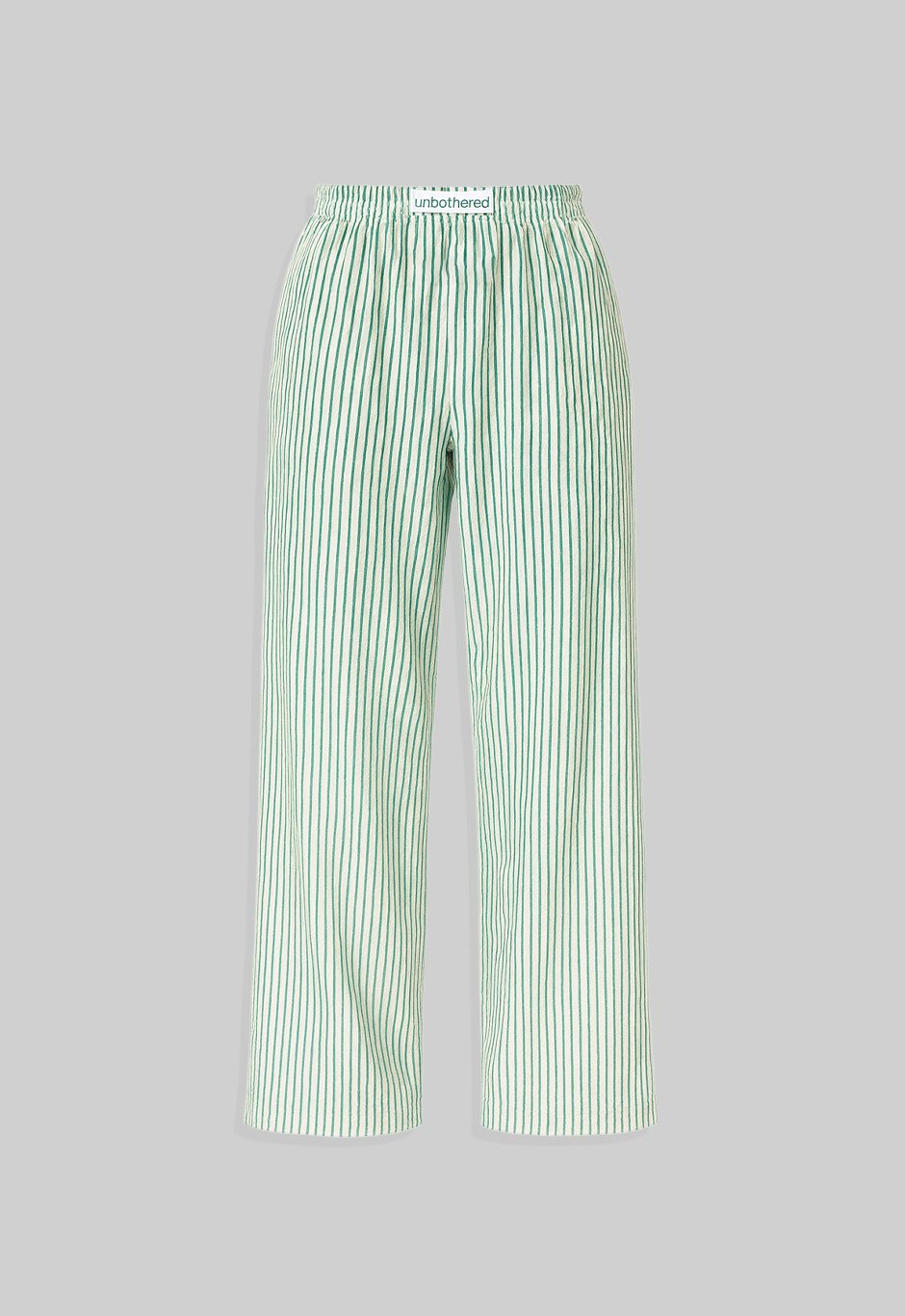 GREEN STRIPE RELAXED PANTS