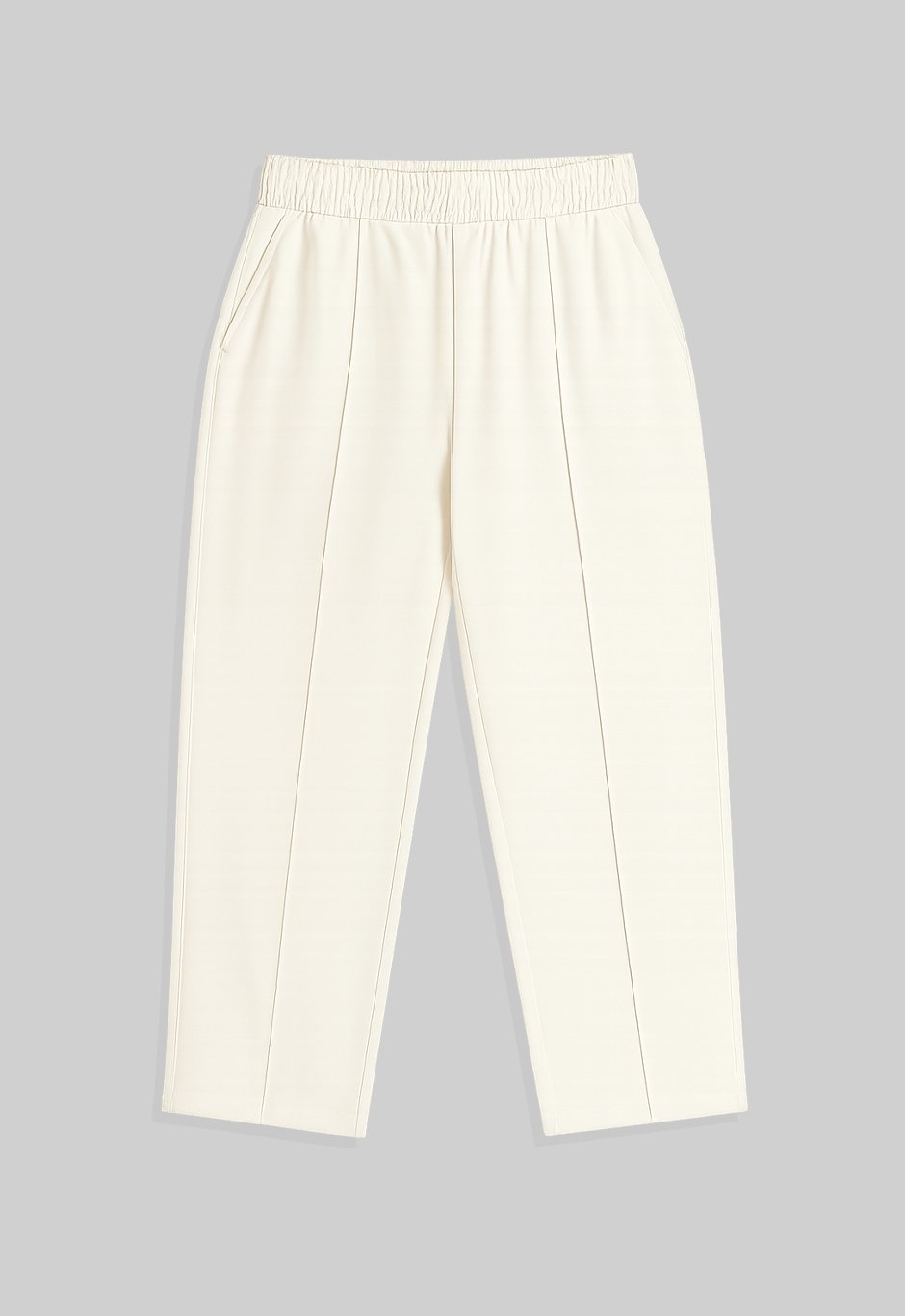 SOFT CREAM RELAXED DRAWSTRING PANTS