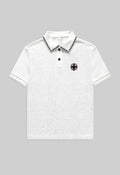 WHITE-DETAILED COLLAR POLO