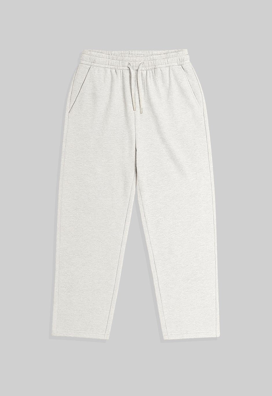 CREAM RELAXED FIT DRAWSTRING PANTS