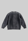 SOFT SAND TEXTURED BLACK SWEATSHIRT