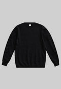 BLACK  FLAT KNIT SWEATSHIRT