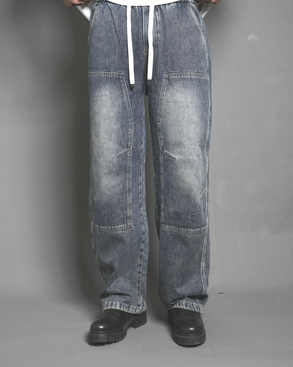 Retro Double Knee Logging Jeans