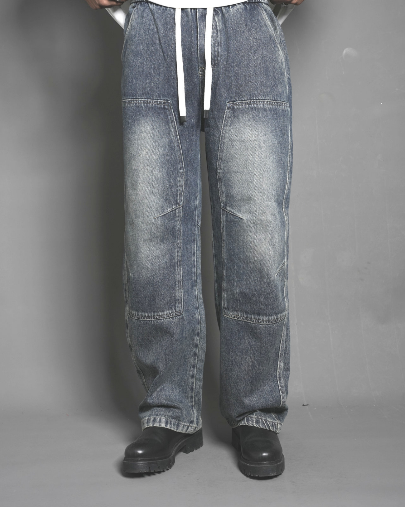 Retro Double Knee Logging Jeans