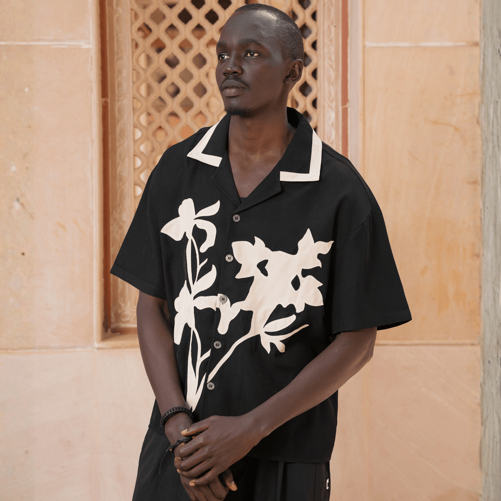 MONOCHROME FLORAL SHIRT