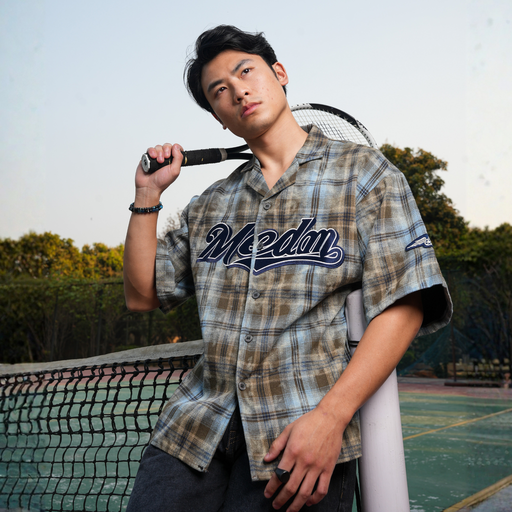 COURT PLAID MEDAM SHACKET