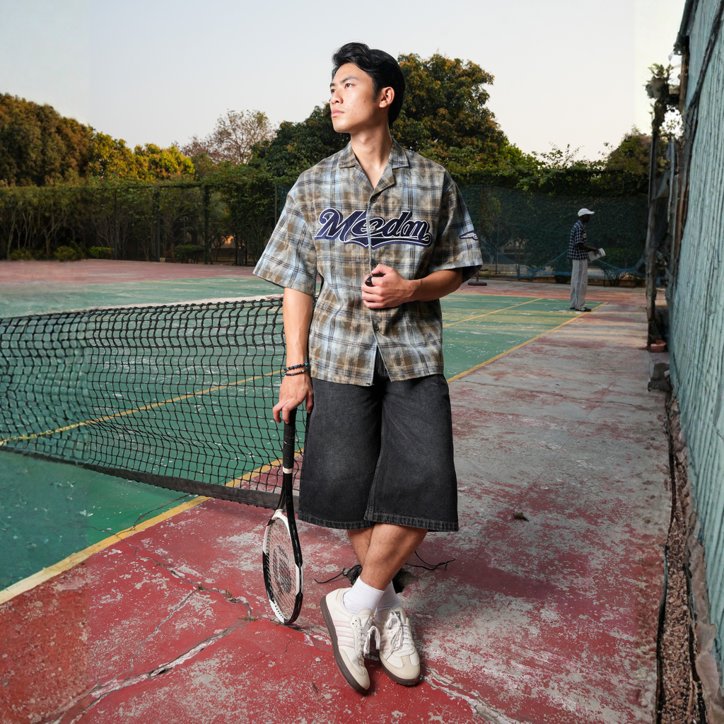 COURT PLAID MEDAM SHACKET