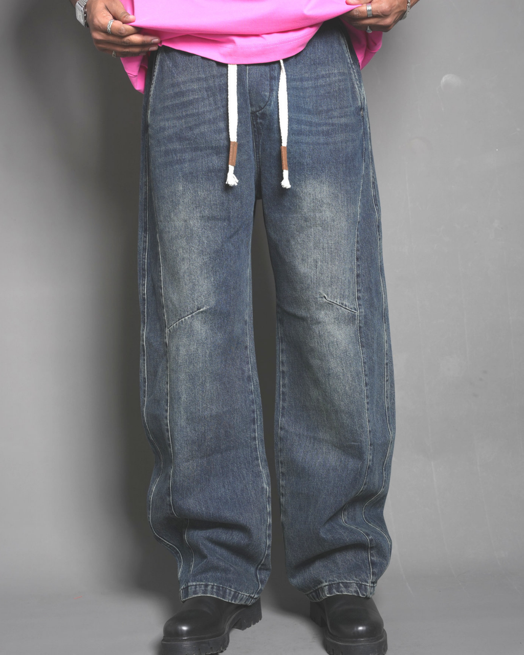 "Urban Drift" Baggy Panelled Jeans