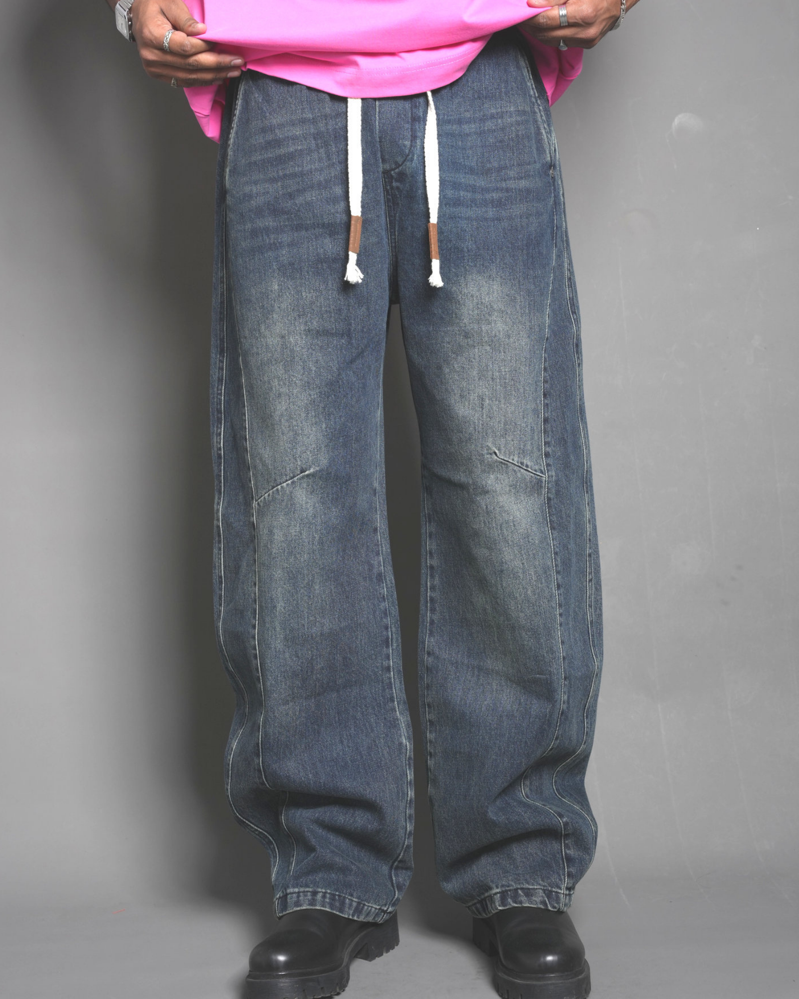"Urban Drift" Baggy Panelled Jeans