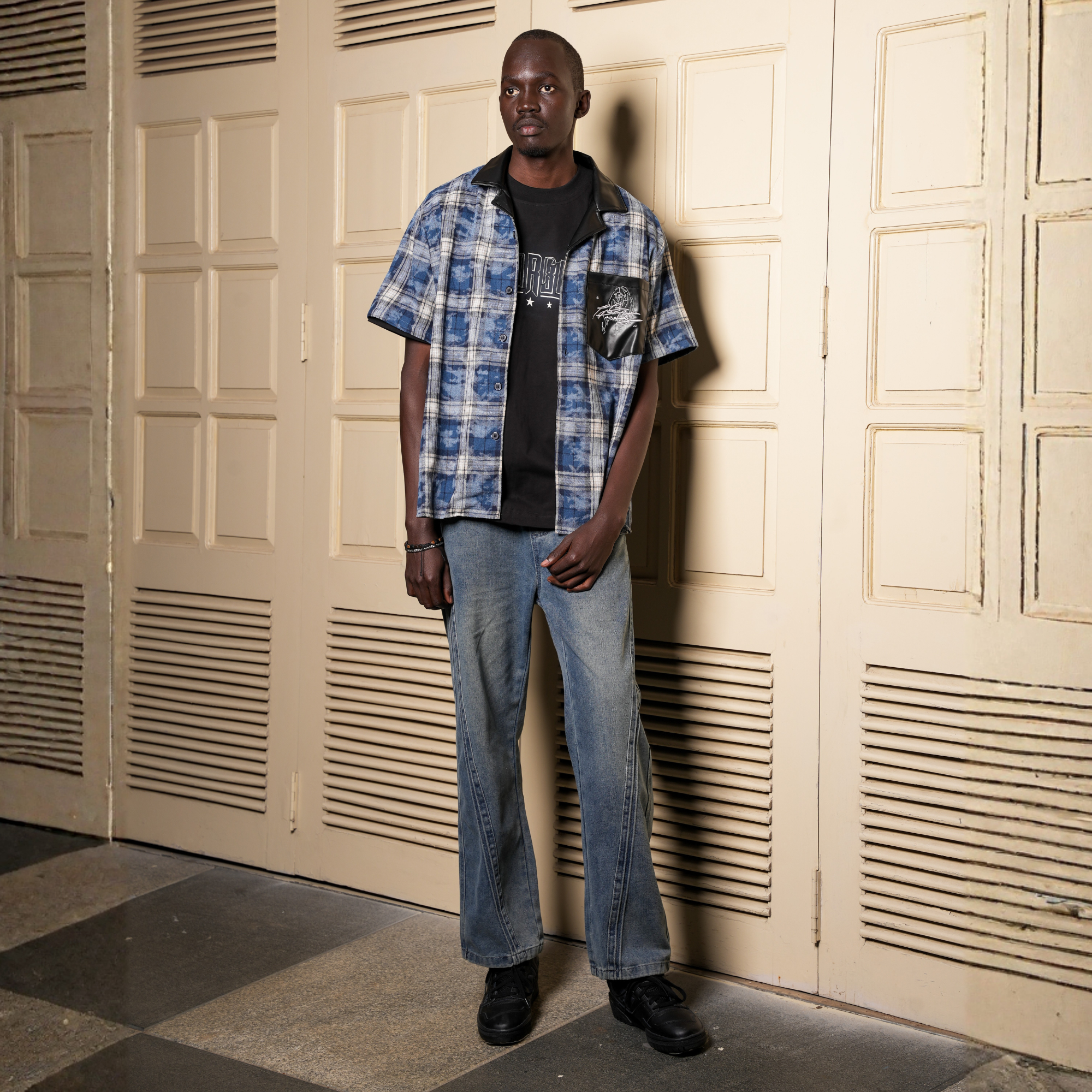 MIDNIGHT PLAID STREET SHIRT