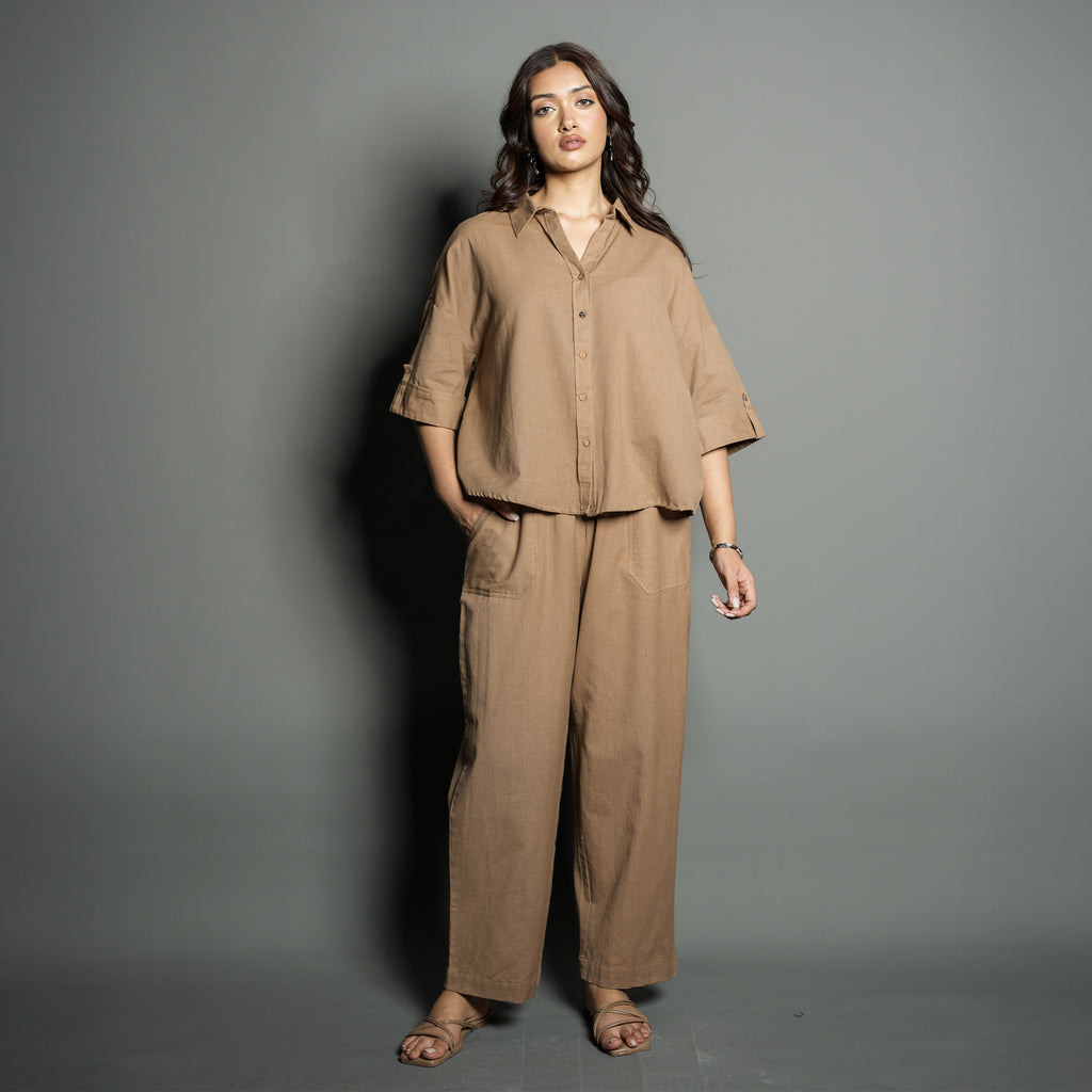 BROWN CO-ORD SET