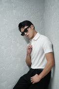 WHITE POLO T-SHIRT