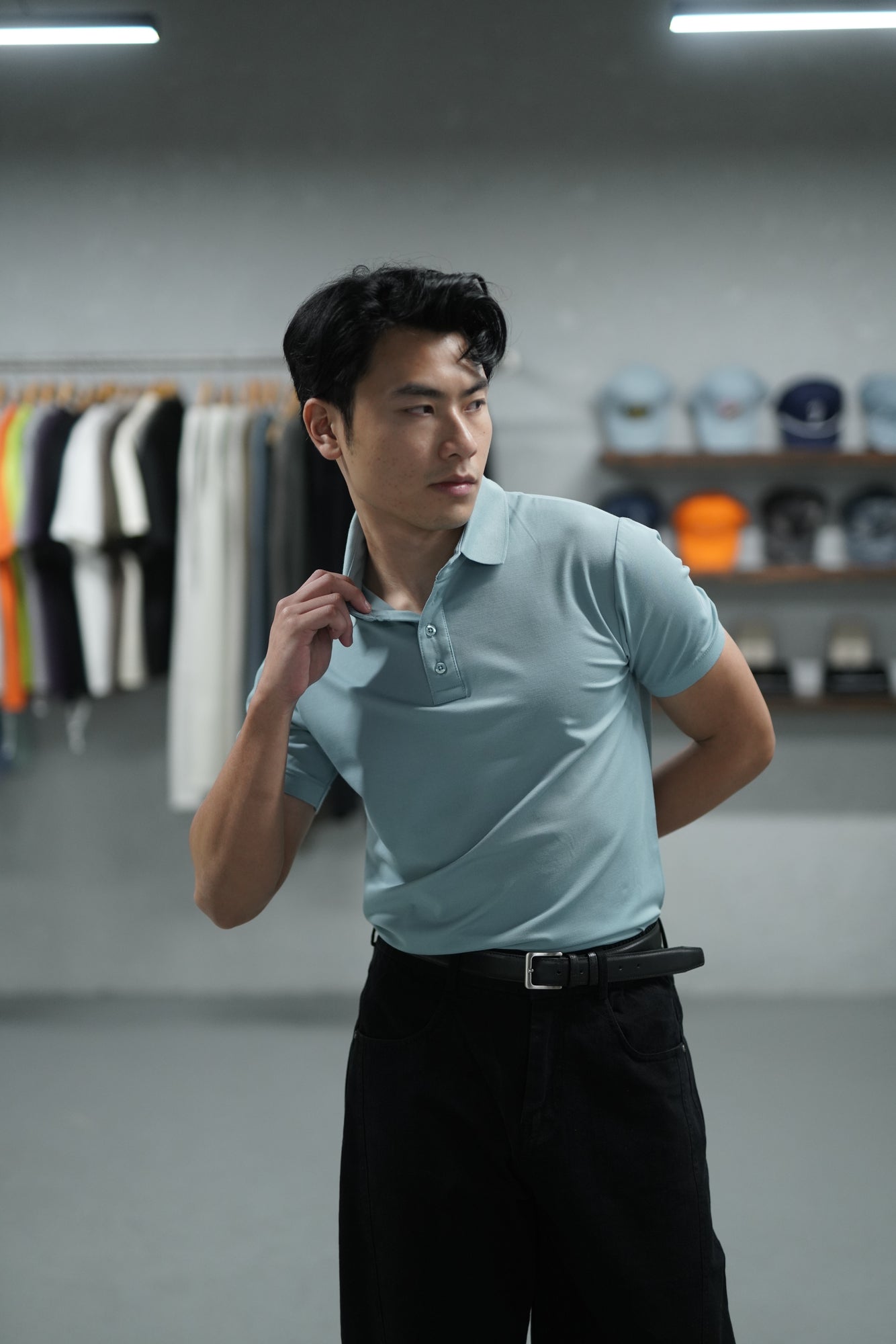 SKY BLUE POLO T-SHIRT