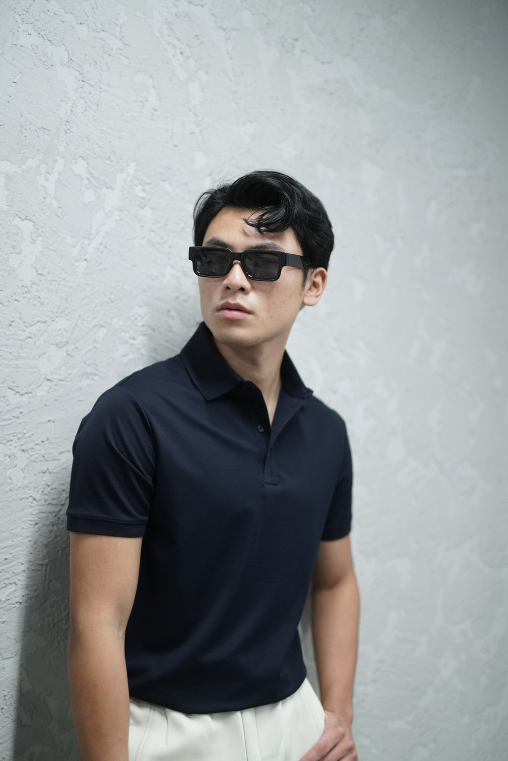NAVY BLUE POLO T-SHIRT