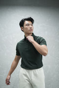 GREEN POLO SOLID T-SHIRT
