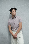 LIGHT PINK SOLID POLO T-SHIRT
