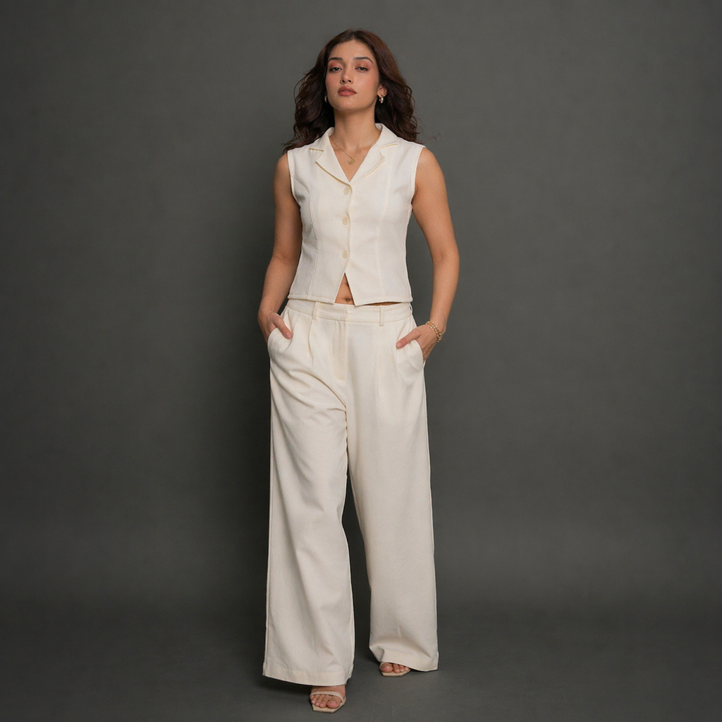 GARDENIA WAISTCOAT SET