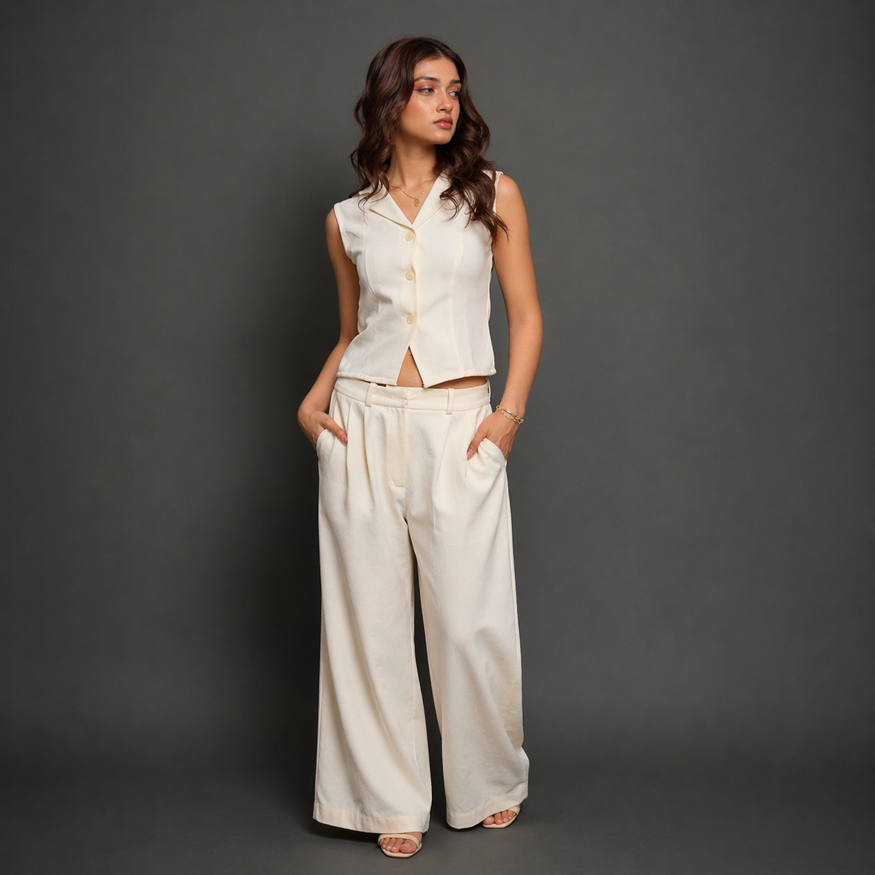 GARDENIA WAISTCOAT SET