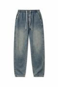 Stoned Blue Baggy Denim Jeans