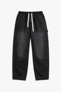 Carbon-Wash Baggy Pull-On Jeans