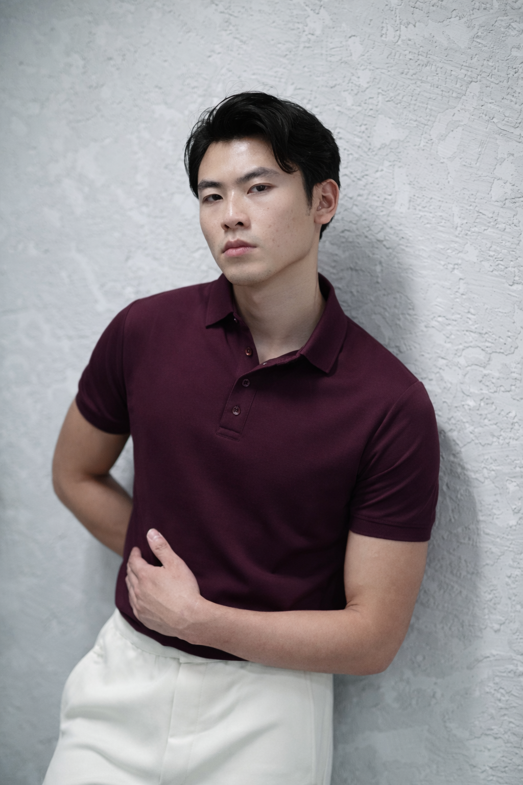 WINE POLO T-SHIRT