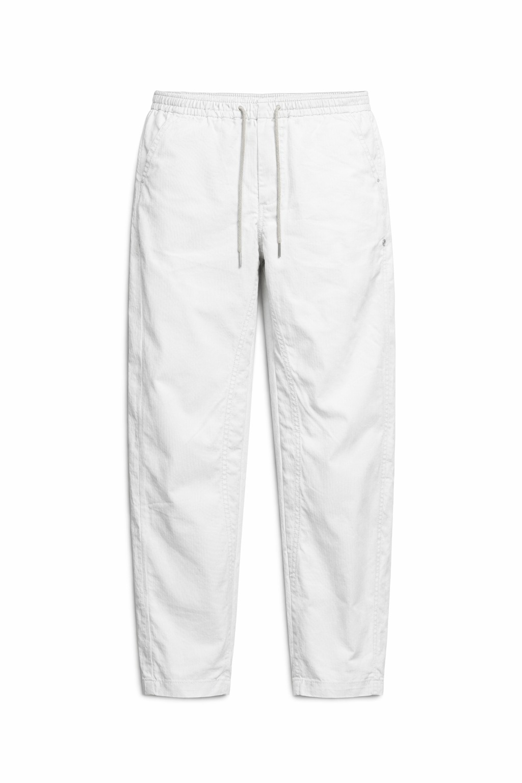 White Wide-Leg Tech Parachute Pant