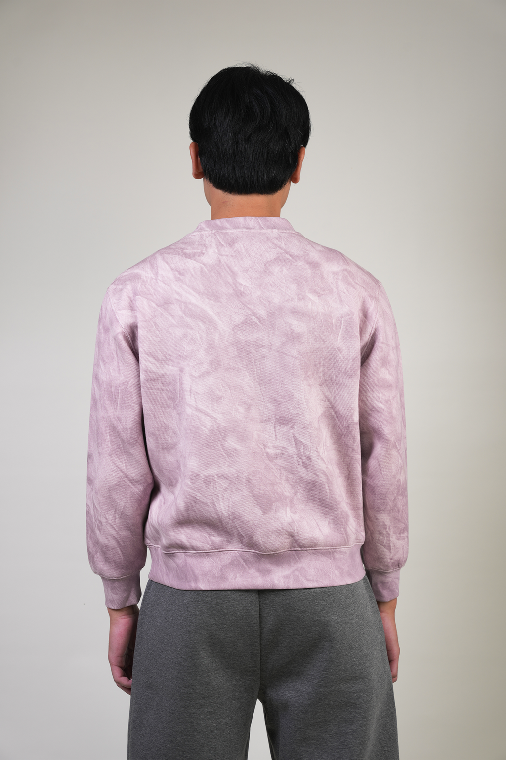 SOFT SAND TEXTURED PINK SWEATSHIRT