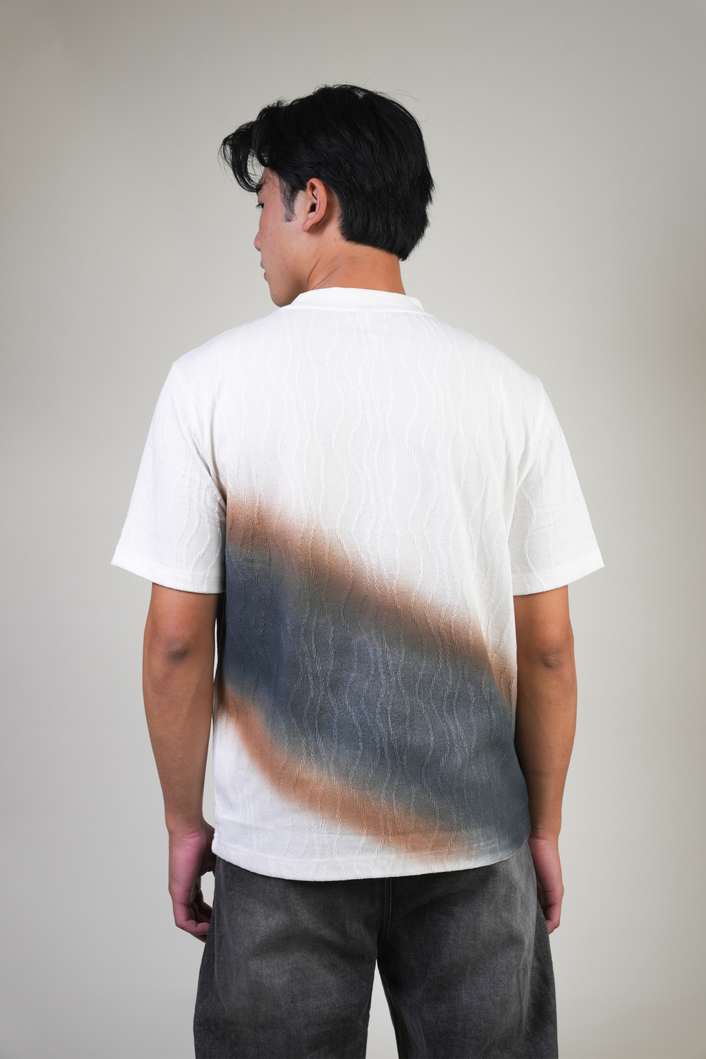 WIIZ TEXTURED BEIGE SWEATSHIRT