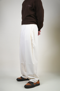 SOFT CREAM RELAXED DRAWSTRING PANTS